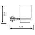 Badezimmer-Keramikhalter-Tumbler-Halter